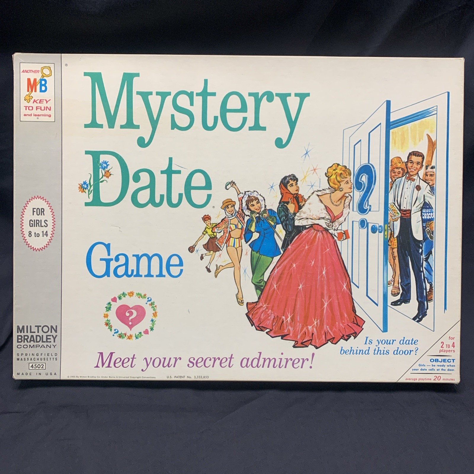 Original Vintage 1965 Mystery Date Board Game Milton Bradley Complete Set Original Vintage 1965 Mystery Date Board Game Milton Bradley Complete Set