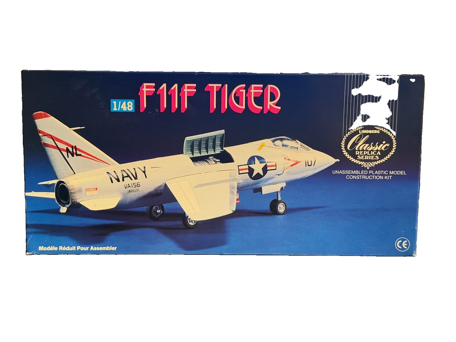 Lindberg F11F Tiger 1/48 Scale Model Kit #70504