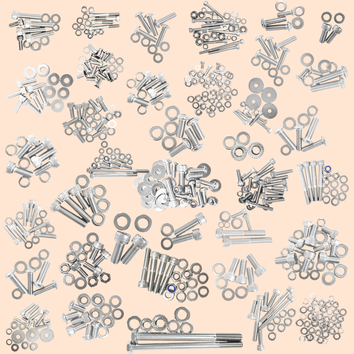 667PCS Stainless Steel Bolt Screw Nut Kits for Yamaha Banshee 350 YFZ350 1987-06