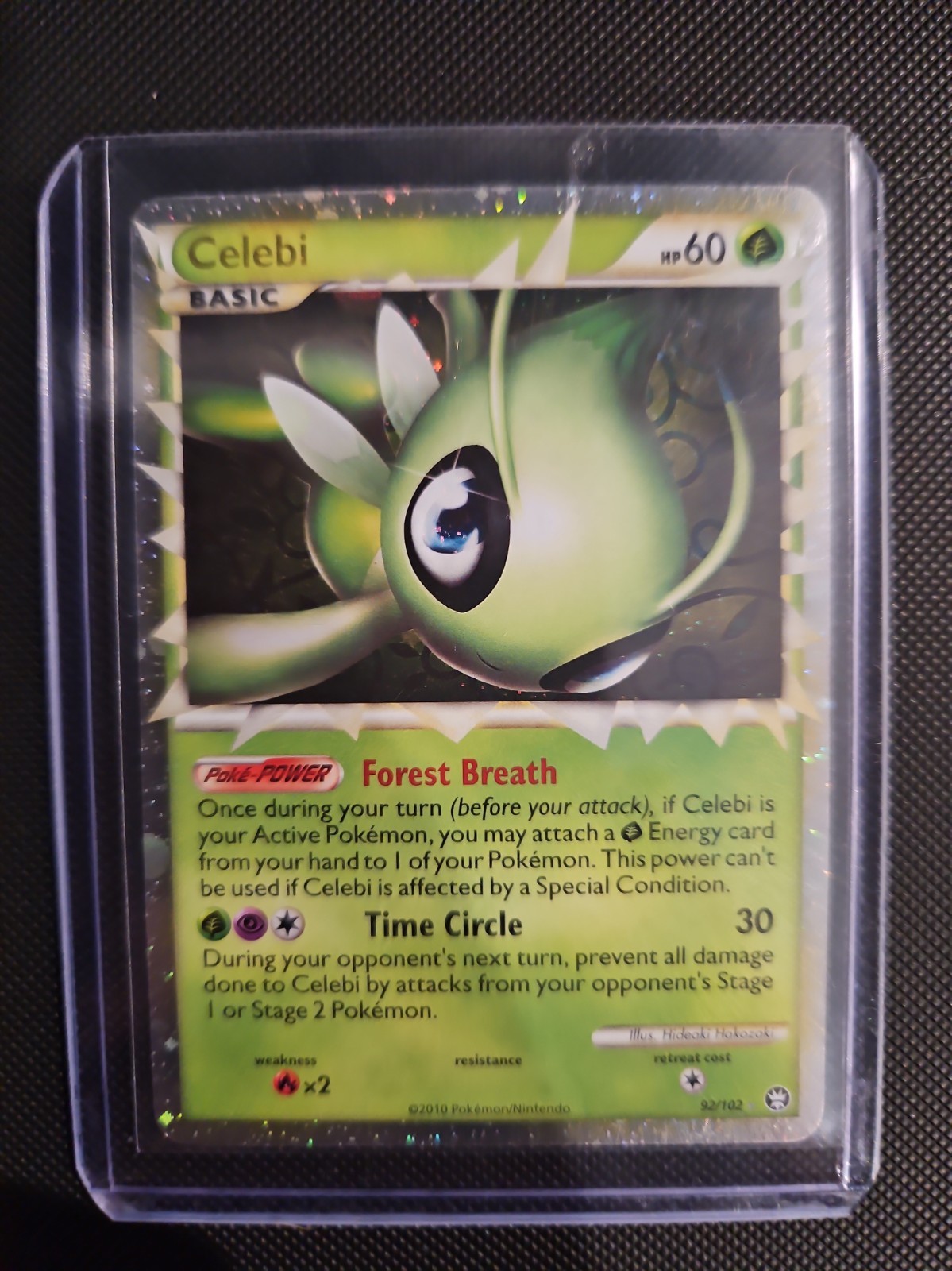 Pokemon TCG Celebi Prime 92/102 Triumphant Holo Ultra Rare English LP+ Pokemon TCG Celebi Prime 92/102 Triumphant Holo Ultra Rare English LP+