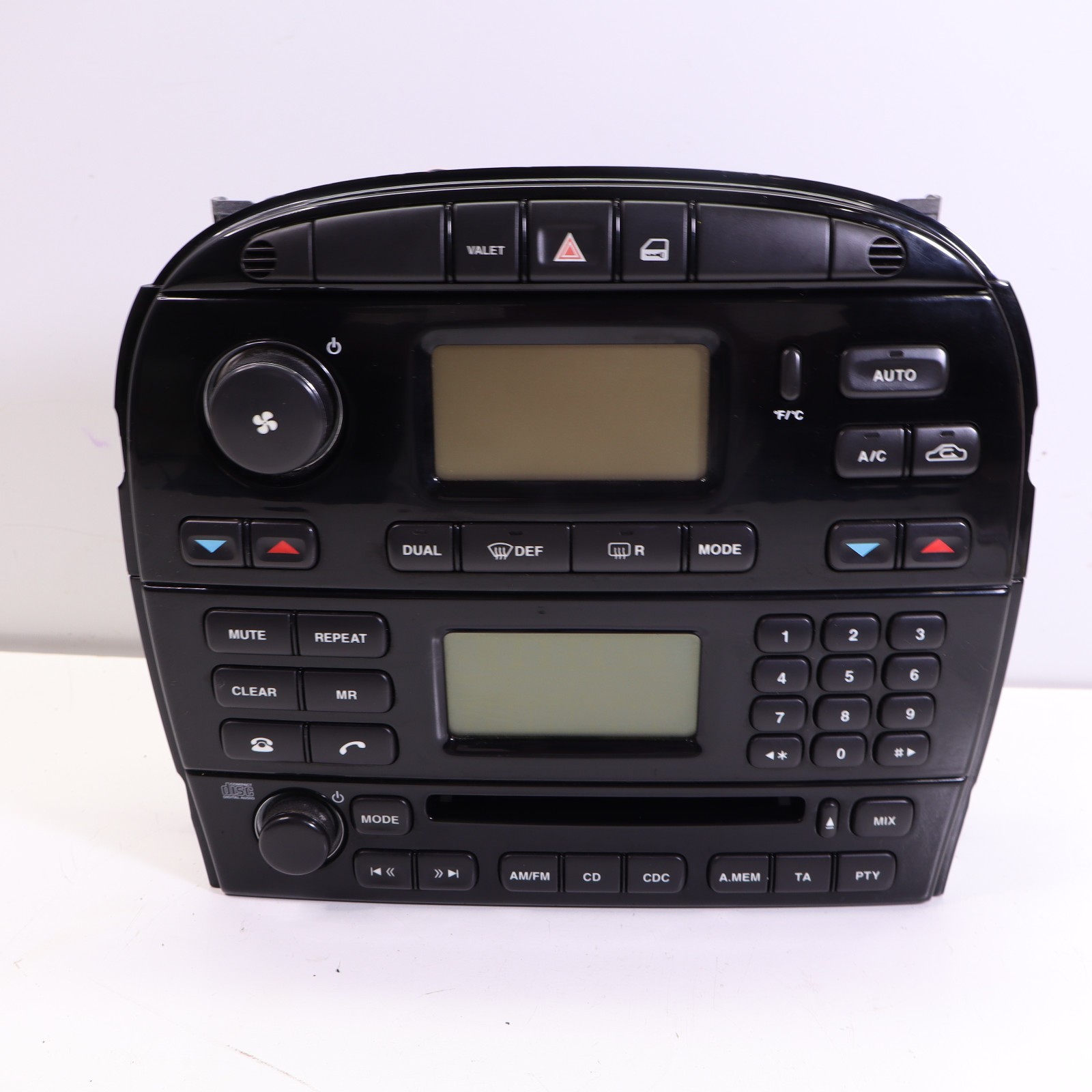 04-09 Jaguar XJ8 XJR X350 AC Heat Climate Controls Radio CD Player Telephone OEM