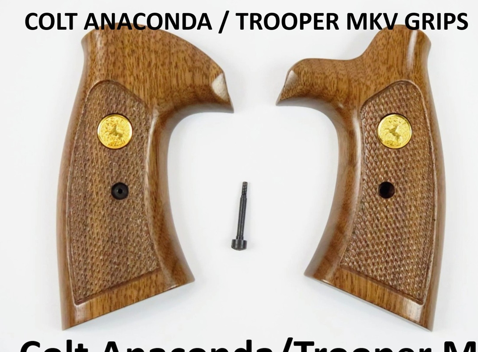 COLT ANACONDA GRIPS GOLD MEDALLIONS VINTAGE COLT WOOD GRIPS MINTY VINTAGE MKV COLT ANACONDA GRIPS GOLD MEDALLIONS VINTAGE COLT WOOD GRIPS MINTY VINTAGE MKV