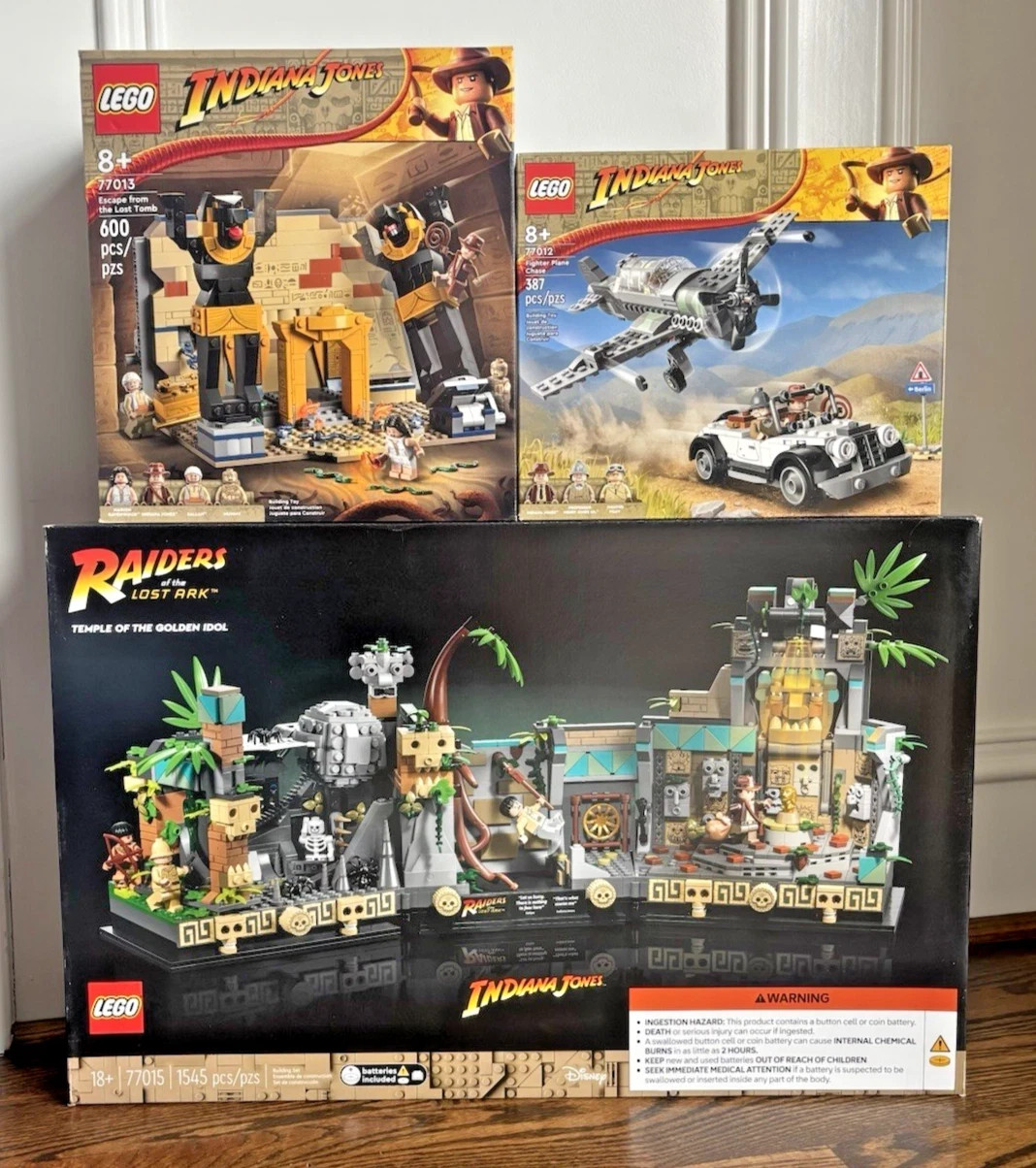 LEGO Indiana Jones Sets 77012+77013+77015 RETIRED FACTORY SEALED NEW IN BOX LEGO Indiana Jones Sets 77012+77013+77015 RETIRED FACTORY SEALED NEW IN BOX