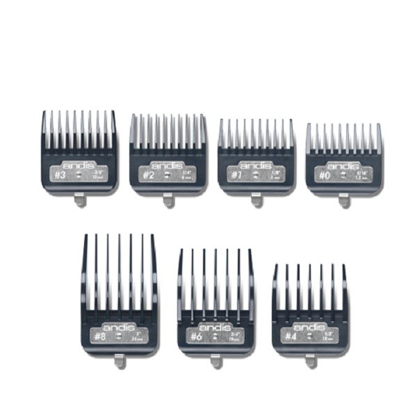 Andis Master® Premium Metal Clip Comb Set Andis Master® Premium Metal Clip Comb Set