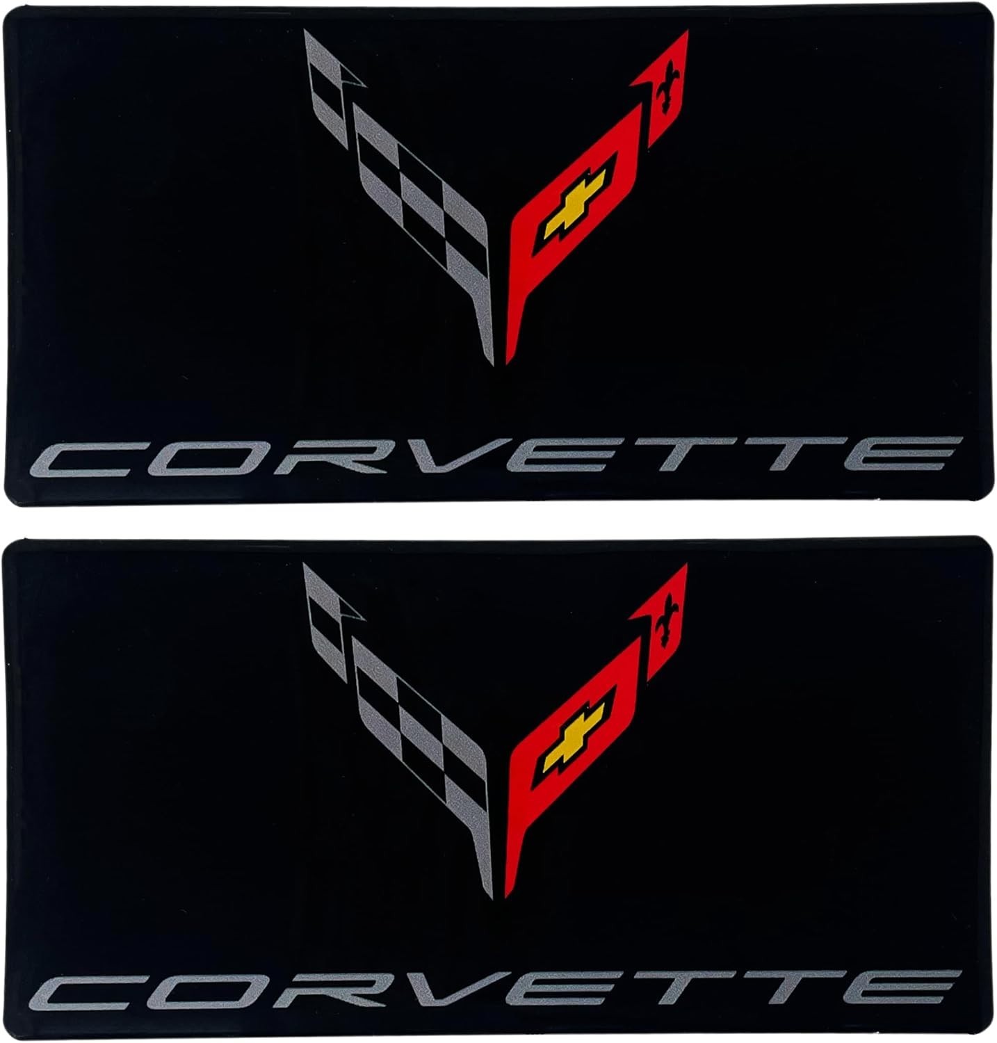 SR1 USA C8 Corvette Sun Visor Label Cover Decal - Set of 2 Domed Emblem Interior SR1 USA C8 Corvette Sun Visor Label Cover Decal - Set of 2 Domed Emblem Interior