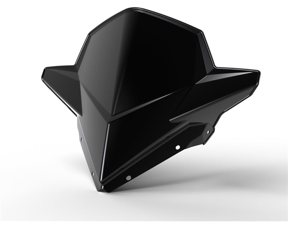 Polaris Flatland Mid Windshield, for Snowmobile Models, Genuine OEM - 2880390 Polaris Flatland Mid Windshield, for Snowmobile Models, Genuine OEM - 2880390