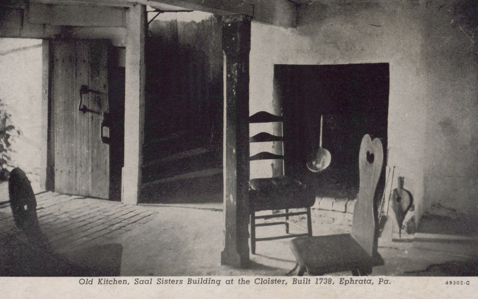 Old Kitchen Saal Sisters Building Ephrata PA Penna Divided Back Vintage PostCard Old Kitchen Saal Sisters Building Ephrata PA Penna Divided Back Vintage PostCard