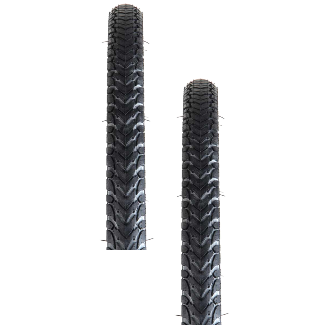Pack of 2 Michelin Protek Cross Tire 700 x 32 Clincher Wire Blck Reflective
