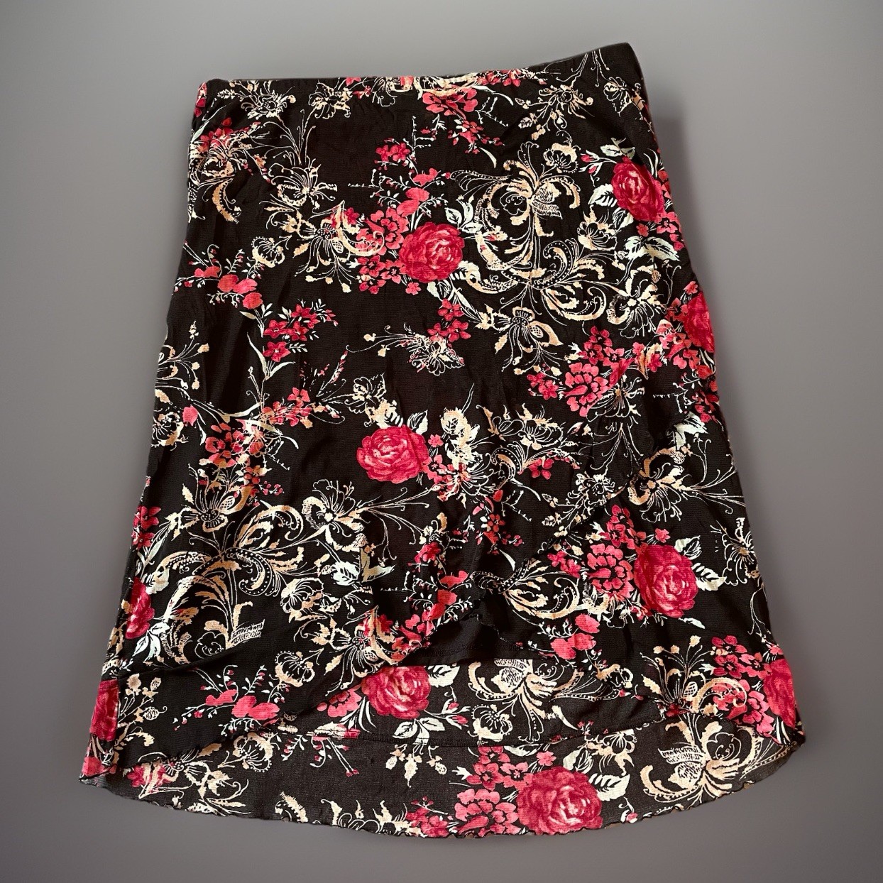 Emma James Woman Skirt Plus Size 3 2X Goth Rose Flowy Boho Midi Whimsigoth Fairy