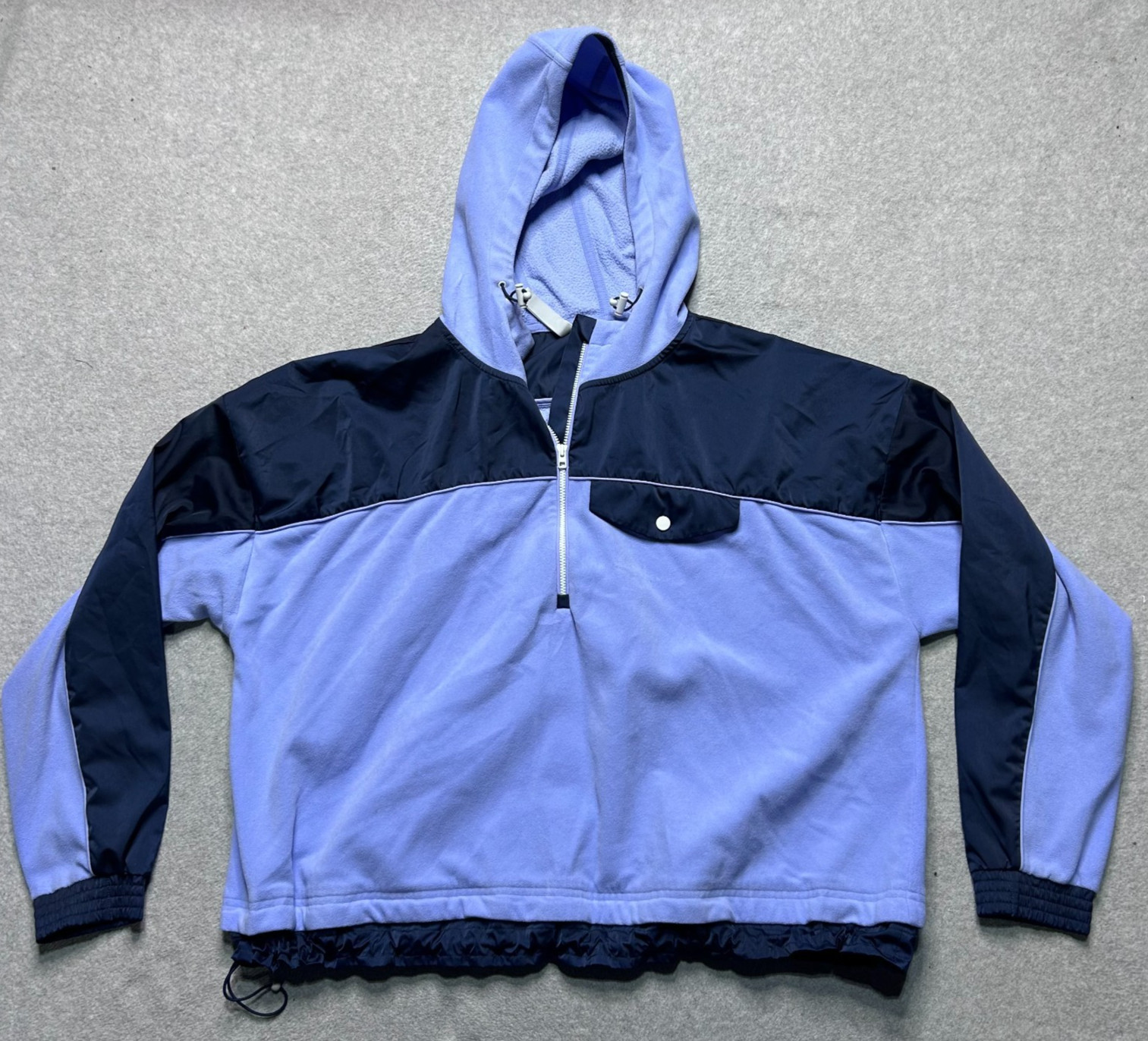 Athleta Zion Microfleece 1/2 Zip Pullover Womens Large Periwinkle Hoodie Casual Athleta Zion Microfleece 1/2 Zip Pullover Womens Large Periwinkle Hoodie Casual