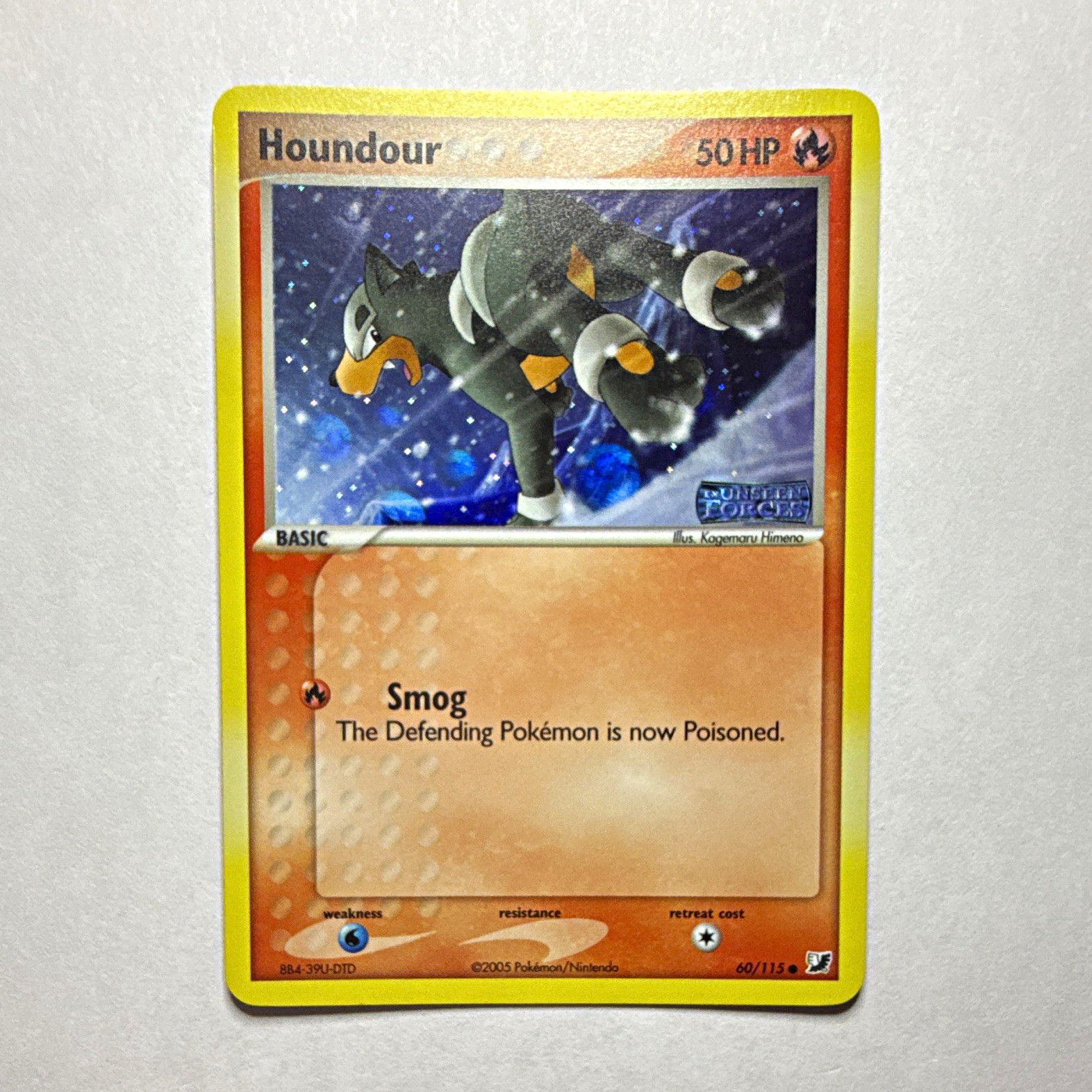 2005 POKEMON EX UNSEEN FORCES HOUNDOUR-REVERSE HOLO-STAMPED-MINTY PACK FRESH 2005 POKEMON EX UNSEEN FORCES HOUNDOUR-REVERSE HOLO-STAMPED-MINTY PACK FRESH