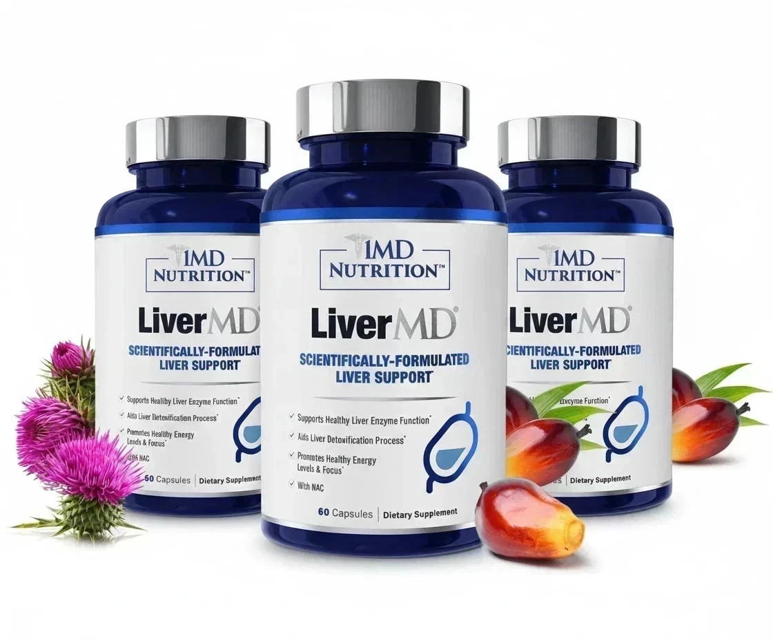 3 Packs 1MD Nutrition LiverMD - Liver Support Supplement 180 Capsule Exp 12/2027 3 Packs 1MD Nutrition LiverMD - Liver Support Supplement 180 Capsule Exp 12/2027