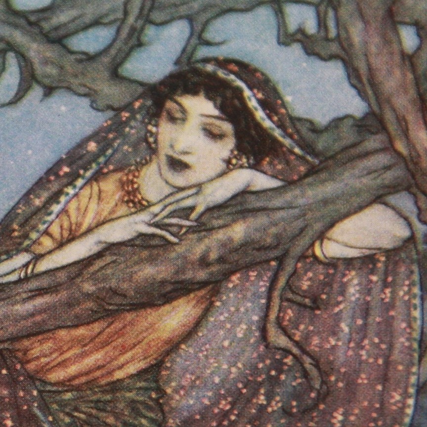 EXRare EDMUND DULAC Rubaiyat 1909 Art Nouveau 1ST AMAZING COLOR PLATES-WONDERFUL