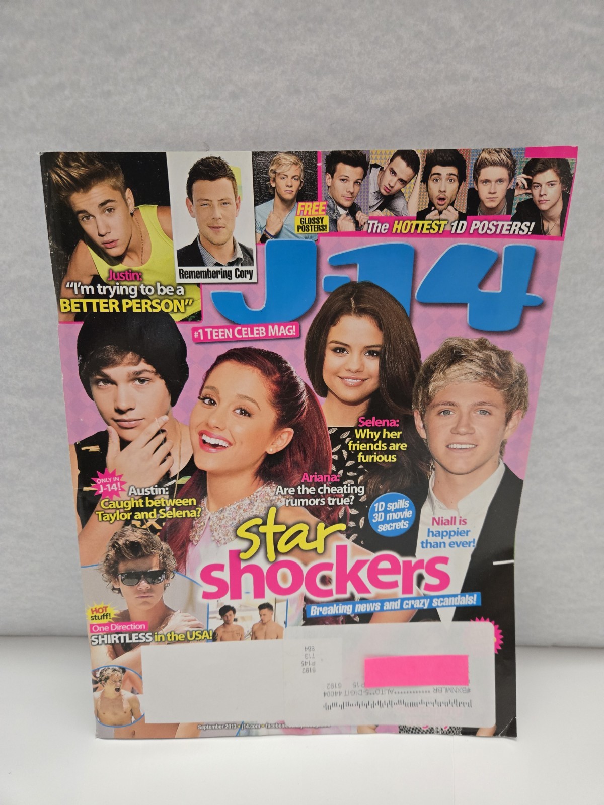 J-14 Magazine September 2013 Teen Celeb Complete Selena Ariana 1D Justin Harry J-14 Magazine September 2013 Teen Celeb Complete Selena Ariana 1D Justin Harry