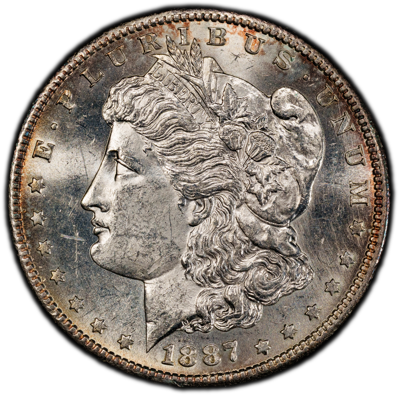 1887-S PCGS Genuine UNC Details Morgan Dollar | Limited Edition 40th Anniversary 1887-S PCGS Genuine UNC Details Morgan Dollar | Limited Edition 40th Anniversary