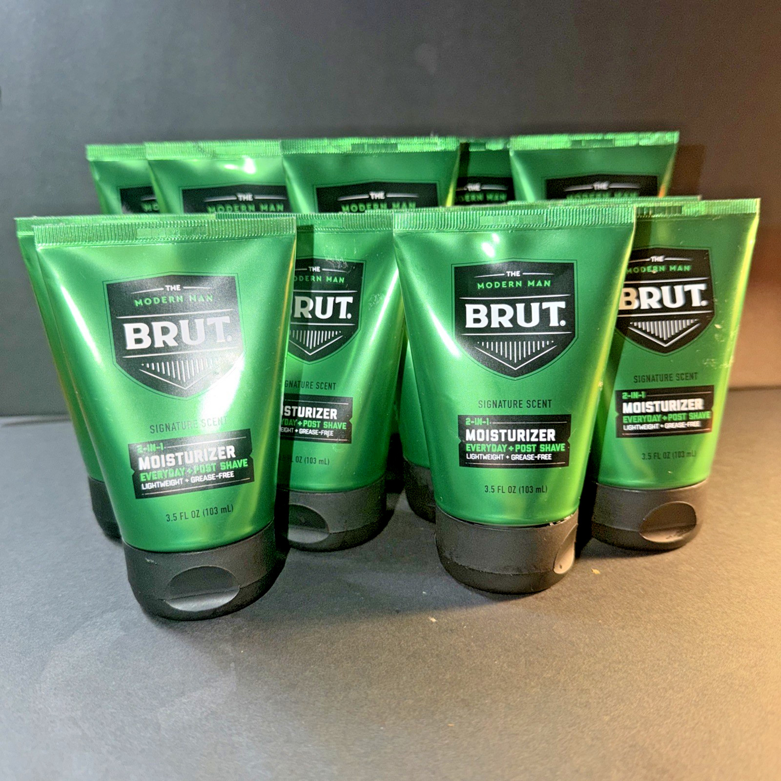 12 PK Brut Modern Man 3 in 1 All Over Wash 5 Oz(5) 2 In 1 Moisturizer 3.5 Oz (7) 12 PK Brut Modern Man 3 in 1 All Over Wash 5 Oz(5) 2 In 1 Moisturizer 3.5 Oz (7)