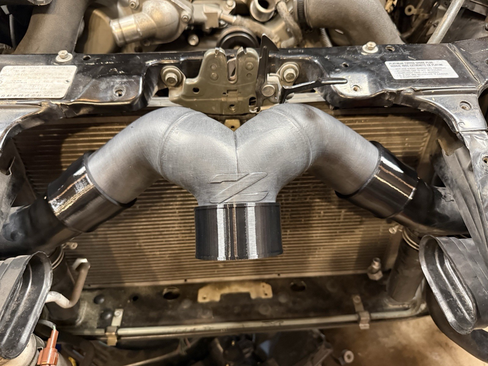 Z32 90-96 Nissan 300zx TT or NA Cold Air Intake High Flow After-AFM Y-Pipe