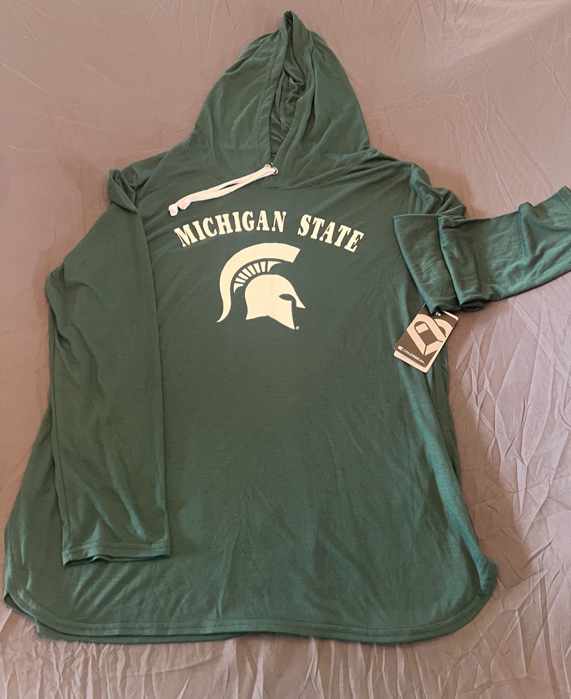 NWT Colosseum Michigan State Spartans Women\'s XXL Pullover Lightweight Hoodie NWT Colosseum Michigan State Spartans Women\'s XXL Pullover Lightweight Hoodie