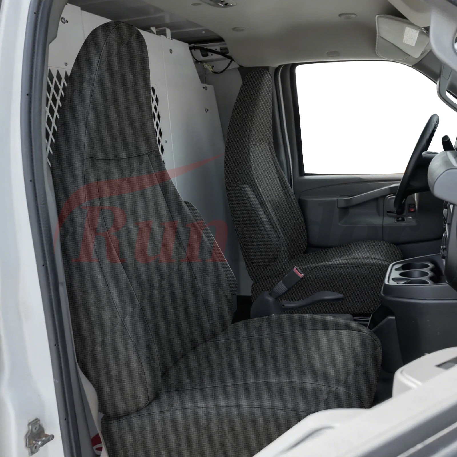 Heavy Duty Seat Covers For 2010-2025 Chevy Express Front Bucket - Black Heavy Duty Seat Covers For 2010-2025 Chevy Express Front Bucket - Black