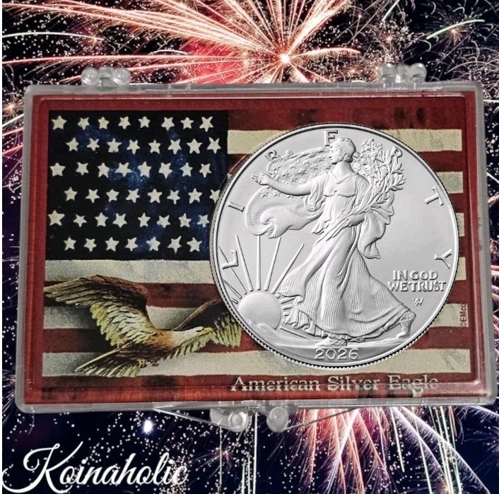 2026 HAPPY INDEPENDENCE DAY *250* American Silver Eagle,  Keepsake 🔥 BONUS 