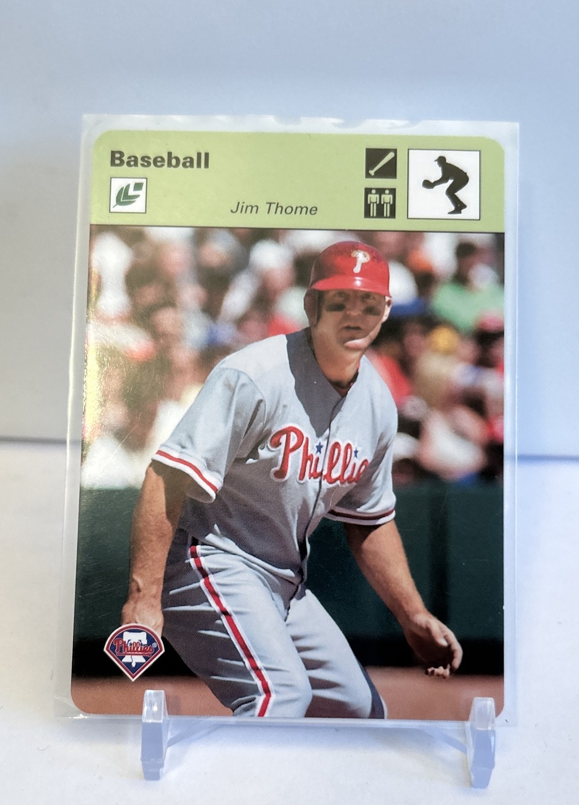 2005 Leaf - Sportscasters Jim Thome #23 Green Fielding Bat /30 2005 Leaf - Sportscasters Jim Thome #23 Green Fielding Bat /30