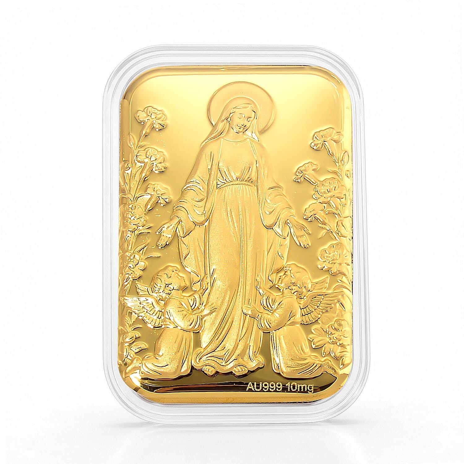 24K Golden Blessed Mother Embossed Sheet 31x45.5mm 10mg 24K Golden Blessed Mother Embossed Sheet 31x45.5mm 10mg