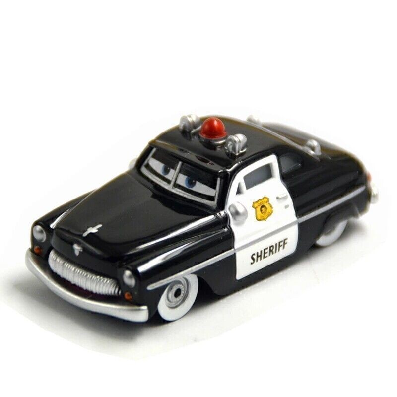Disney Pixar Cars Diecast Model Vehicle Lightning McQueen Sheriff 1:55 Kid Gifts