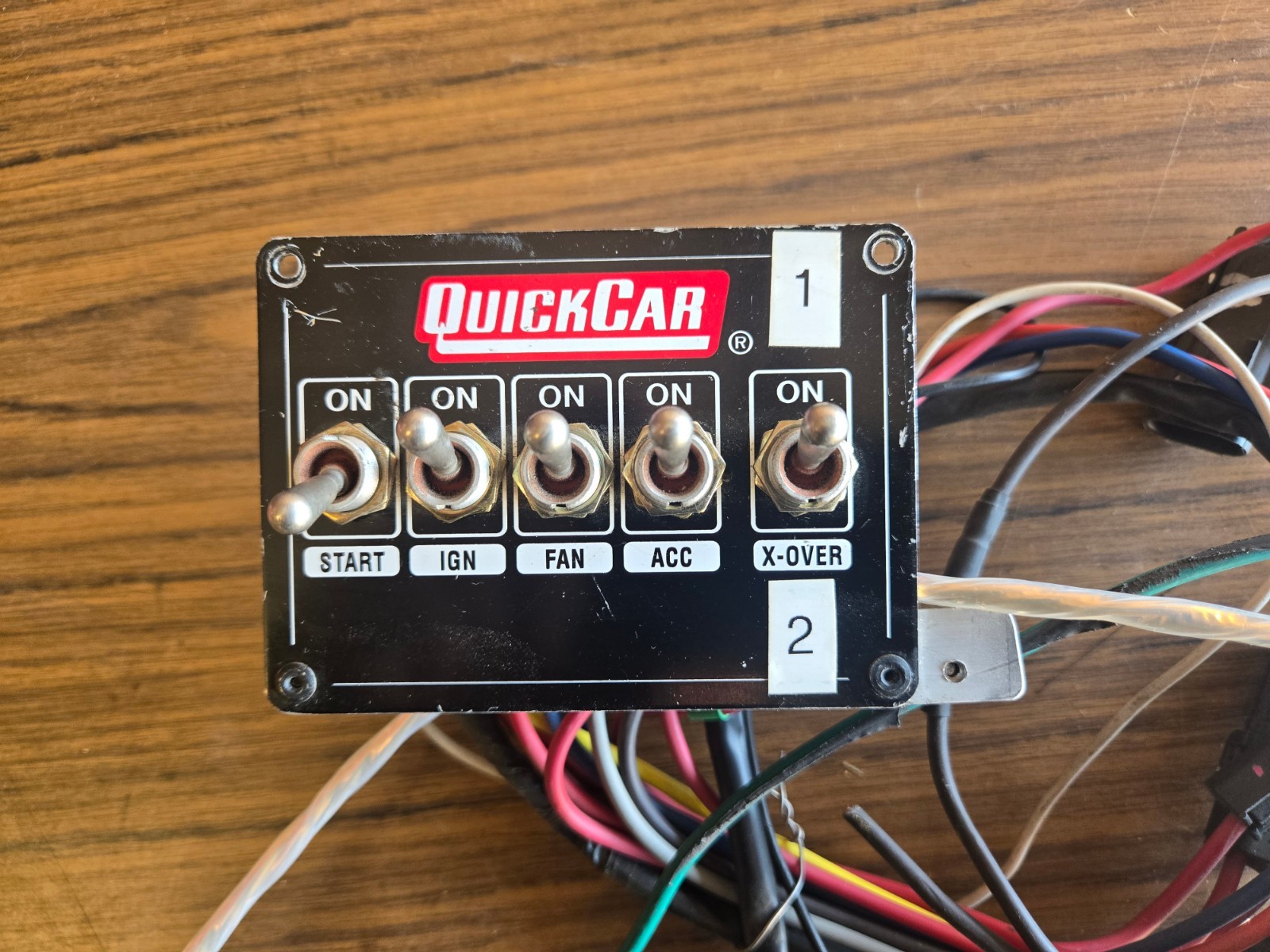 QuickCar Ignition Panel With 5 Switches QuickCar Ignition Panel With 5 Switches