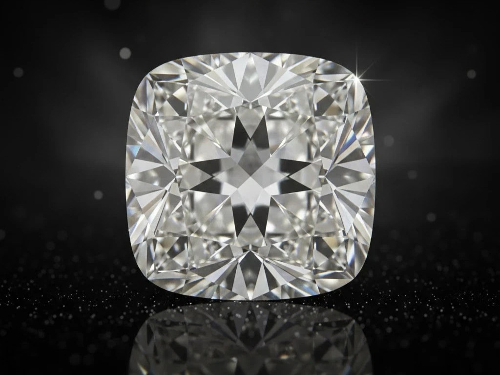 12 CT Natural White Cushion Cut Diamond D Grade VVS1 Certified Gemstone Gift