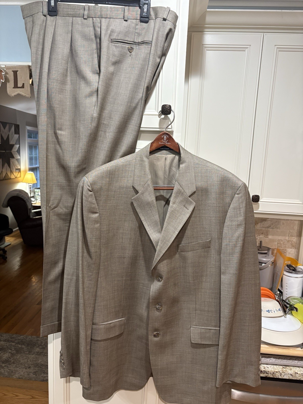 Vintage RALPH RALPH LAUREN 2 Piece Suit Mens 46R Pants 38x30 Brown Glen Check Vintage RALPH RALPH LAUREN 2 Piece Suit Mens 46R Pants 38x30 Brown Glen Check