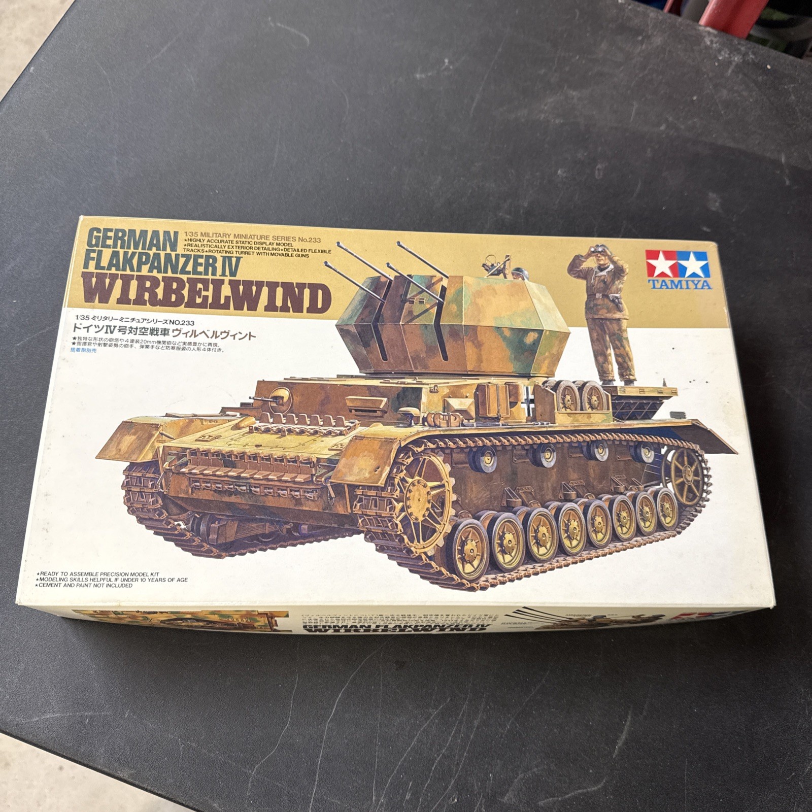 TAMIYA 1/35 scale German No.4 Anti-Aircraft Tank WIRBELWIND