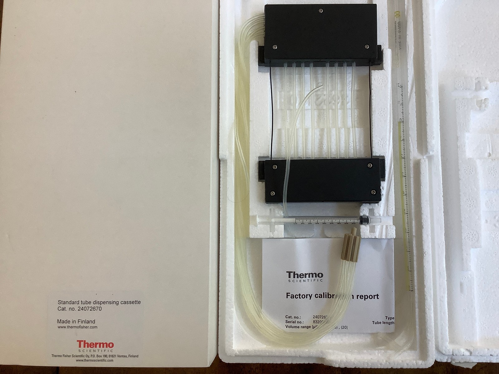 Thermo Standard Tube Dispensing Cassette Cat. 24072670 Thermo Standard Tube Dispensing Cassette Cat. 24072670