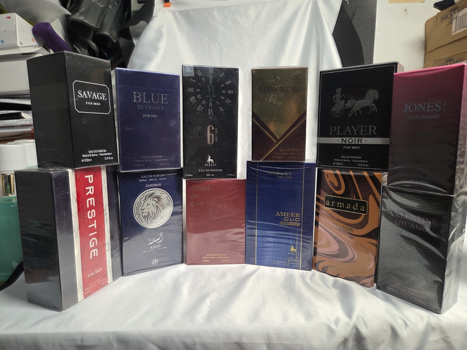 Wholesale Men’s Eau De Parfums Spray Long Lasting Fragrance Lot of 12 Wholesale Men’s Eau De Parfums Spray Long Lasting Fragrance Lot of 12