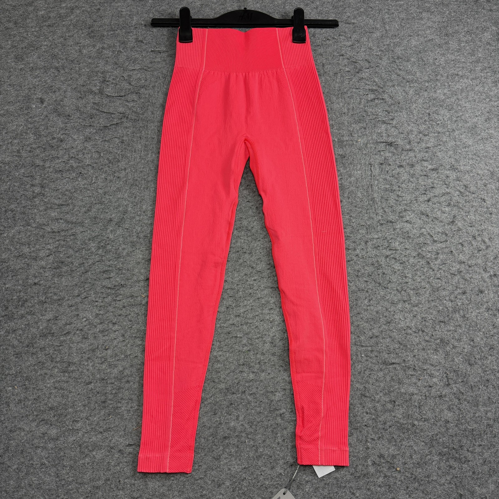 Gymshark Ultra Seamless Leggings Womens Small Neon Pink Ankle High Rise Workout