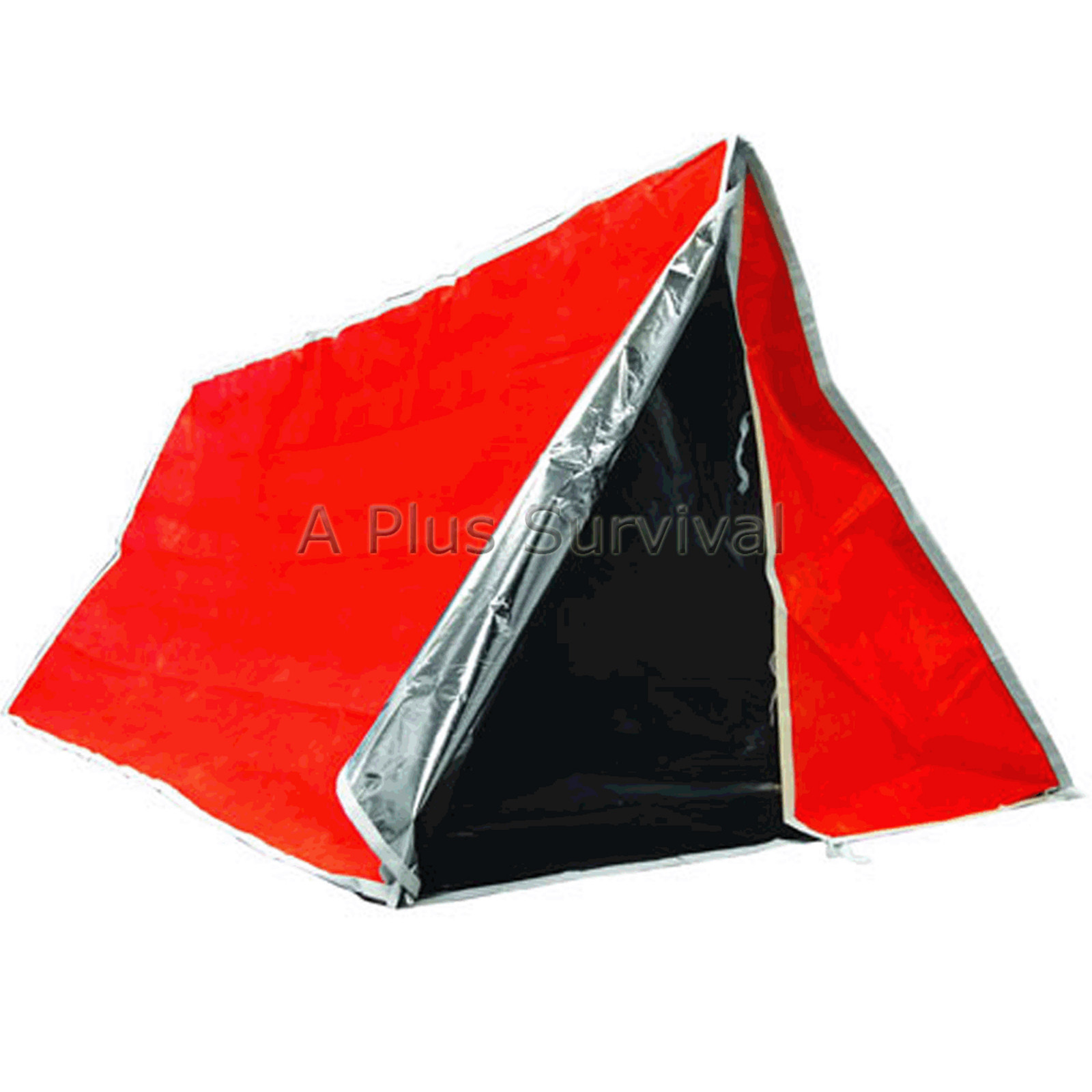 Orange & Silver Mylar Solar Tube Tent - Emergency Survival Camping Shelter Tarp Orange & Silver Mylar Solar Tube Tent - Emergency Survival Camping Shelter Tarp