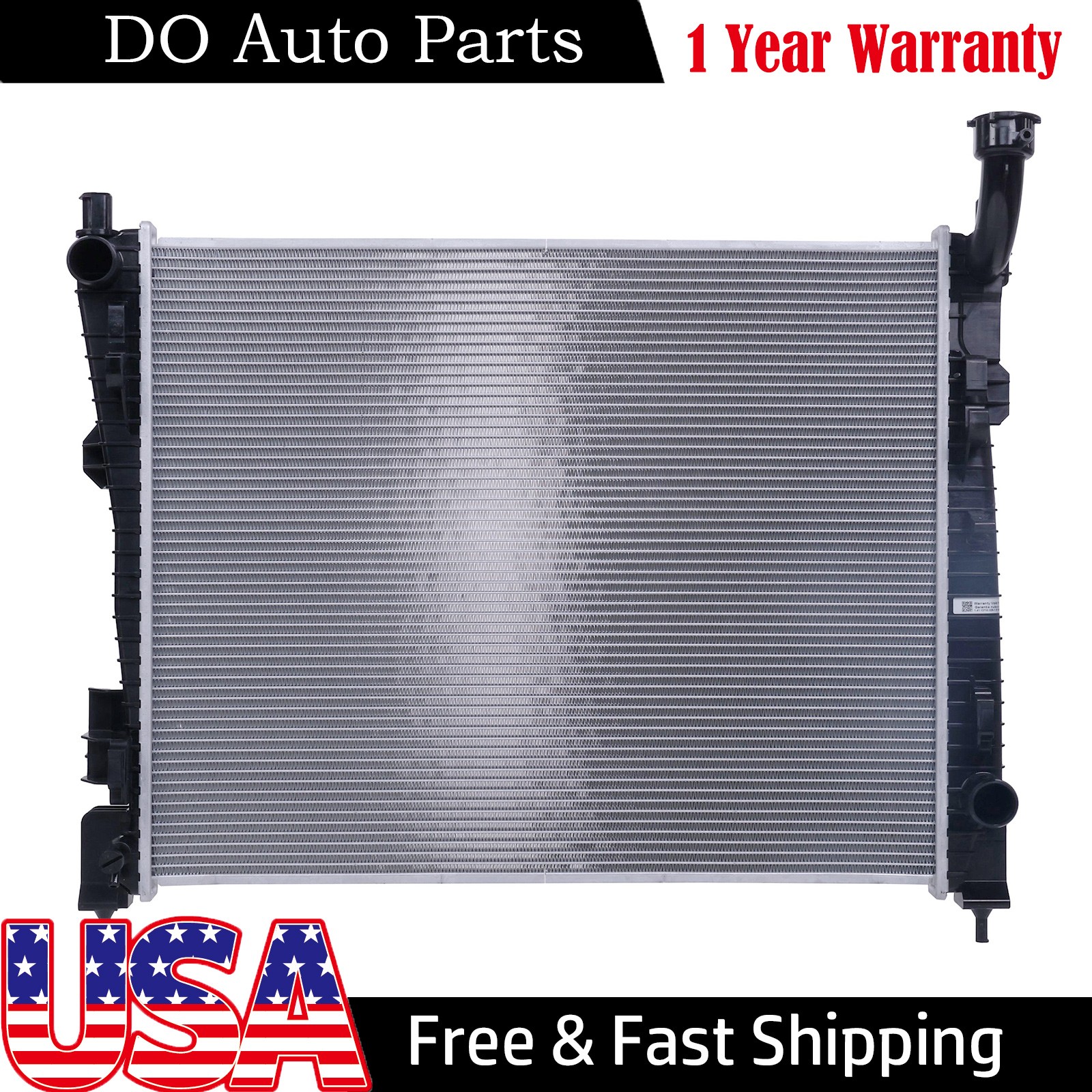 Aluminum Core Radiator for 2014-2024 Dodge Durango 3.6L 5.7L MT 68232592AB