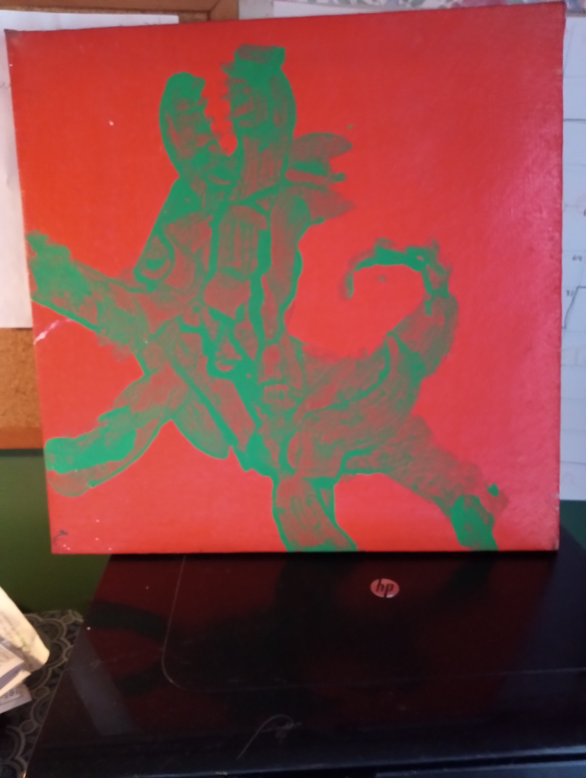 Graffiti Dog Painting Greenie by Peter Mayer The Dog Man Of New York artist Graffiti Dog Painting Greenie by Peter Mayer The Dog Man Of New York artist
