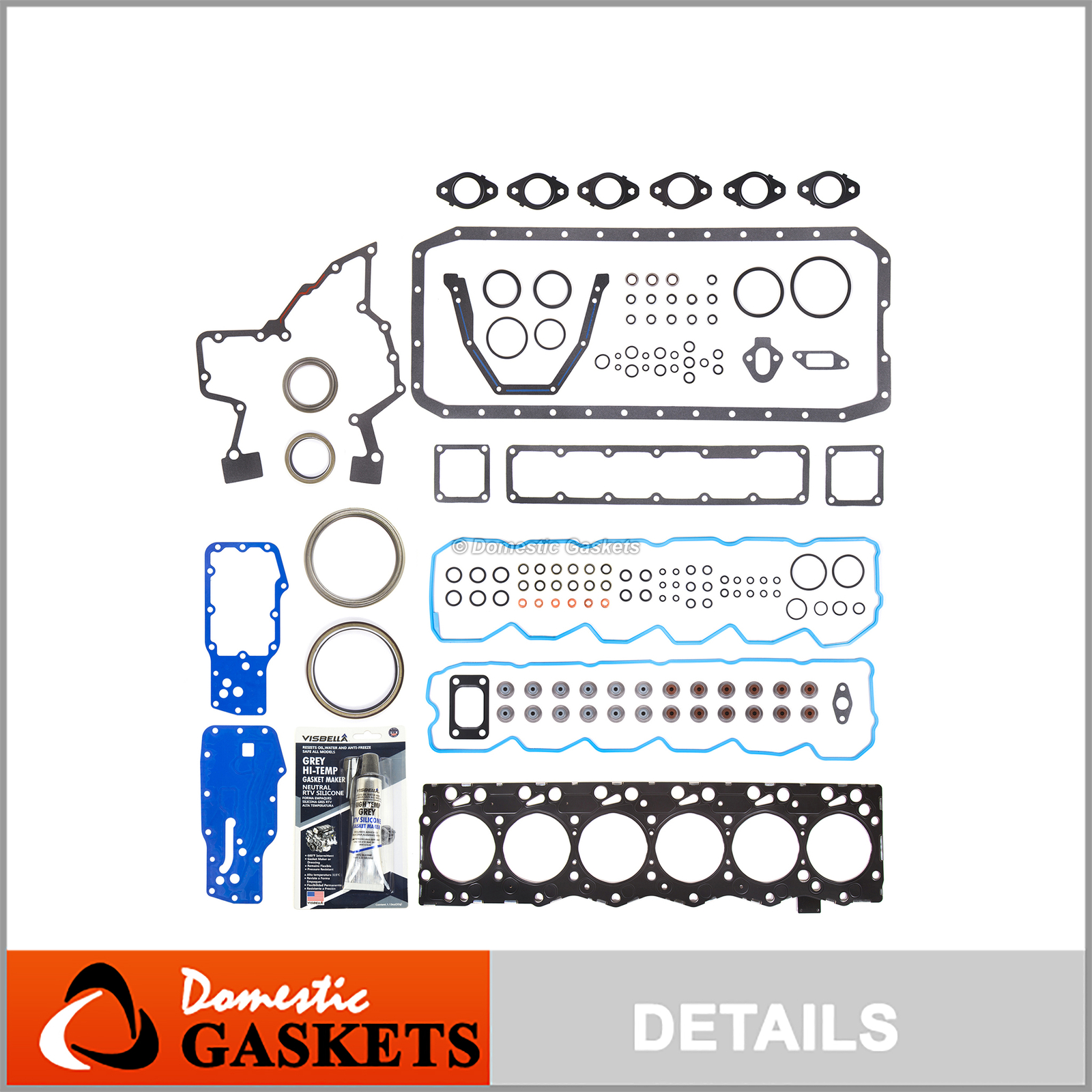 Fits 03-09 Dodge Ram 2500 3500 5.9L L6 OHV Diesel Turbo-charged Full Gasket Set