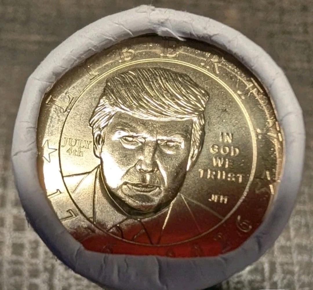 2026 TRUMP $1 SEALED US Mint 25-COIN ROLL VISIBLE JULY 4TH PRIVY ON ONE END 2026 TRUMP $1 SEALED US Mint 25-COIN ROLL VISIBLE JULY 4TH PRIVY ON ONE END
