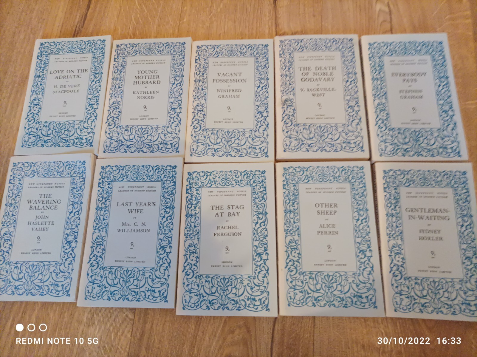 New Ninepenny Novels X 10 First Editions New Ninepenny Novels X 10 First Editions