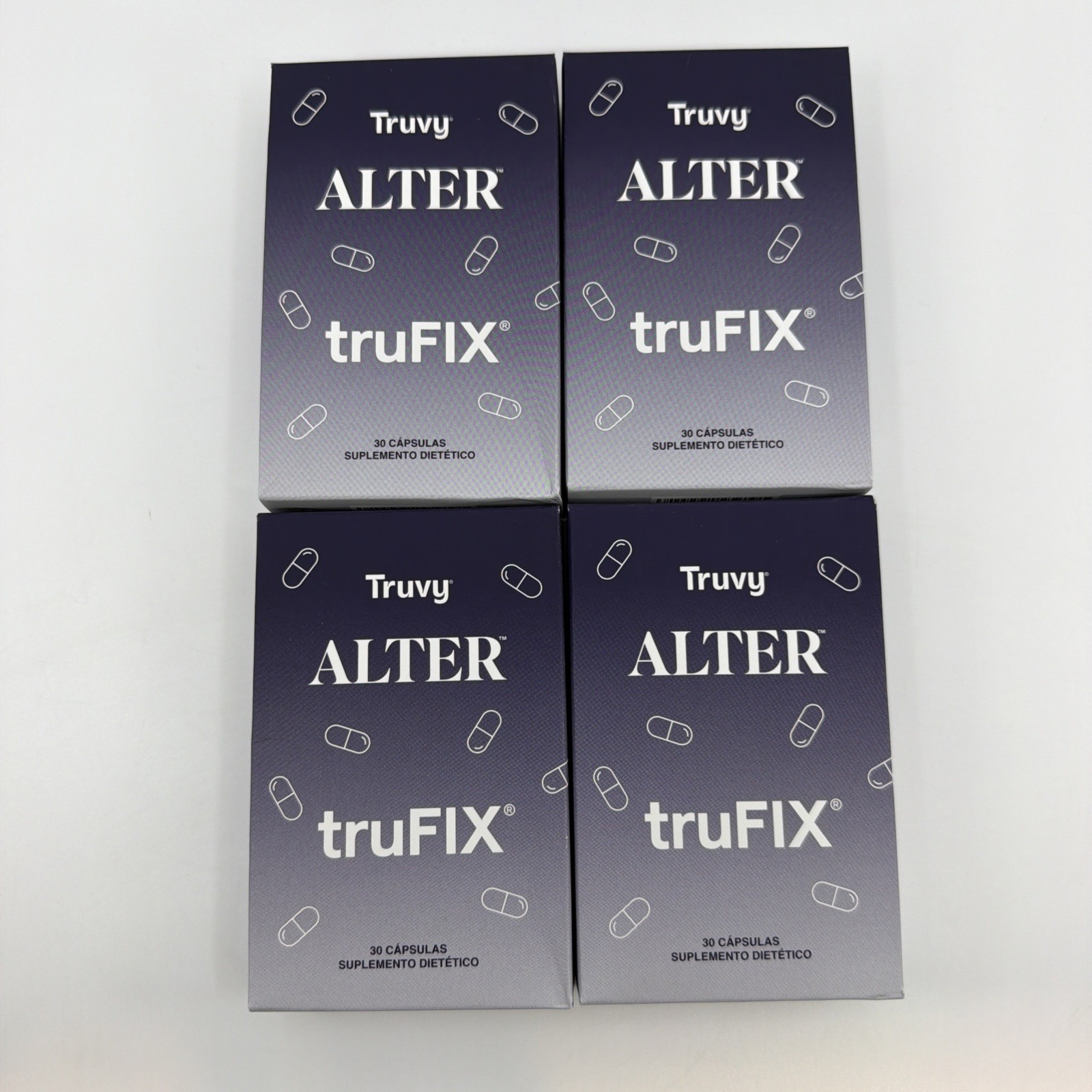 4X PACK NEW TW&E + truFIX New Sealed Weight Loss Capsules Zinzino Alter Spanish