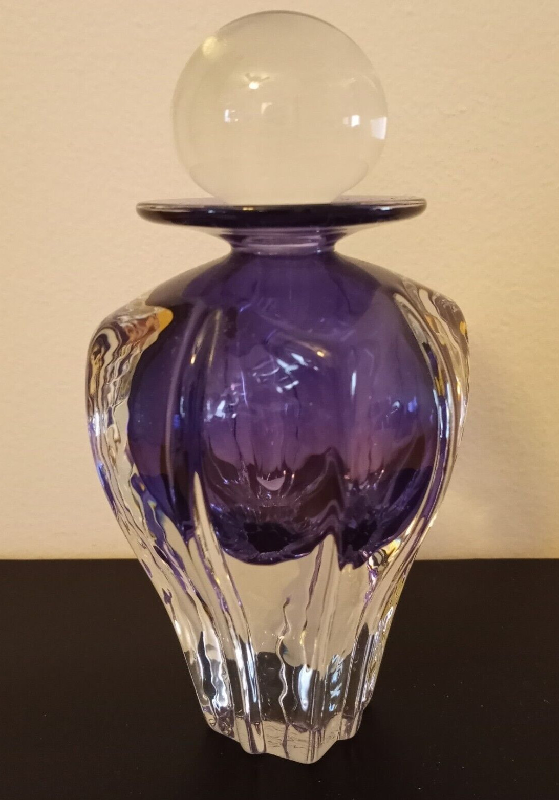 Vintage Michael Trimpol Hand Blown Glass Perfume Bottle - 1993- Signed and Dated Vintage Michael Trimpol Hand Blown Glass Perfume Bottle - 1993- Signed and Dated