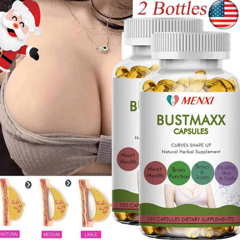 2x BUSTMAXX #1 Most Trusted Natural Breast Enlargement Enhancement ﻿Capsules USA