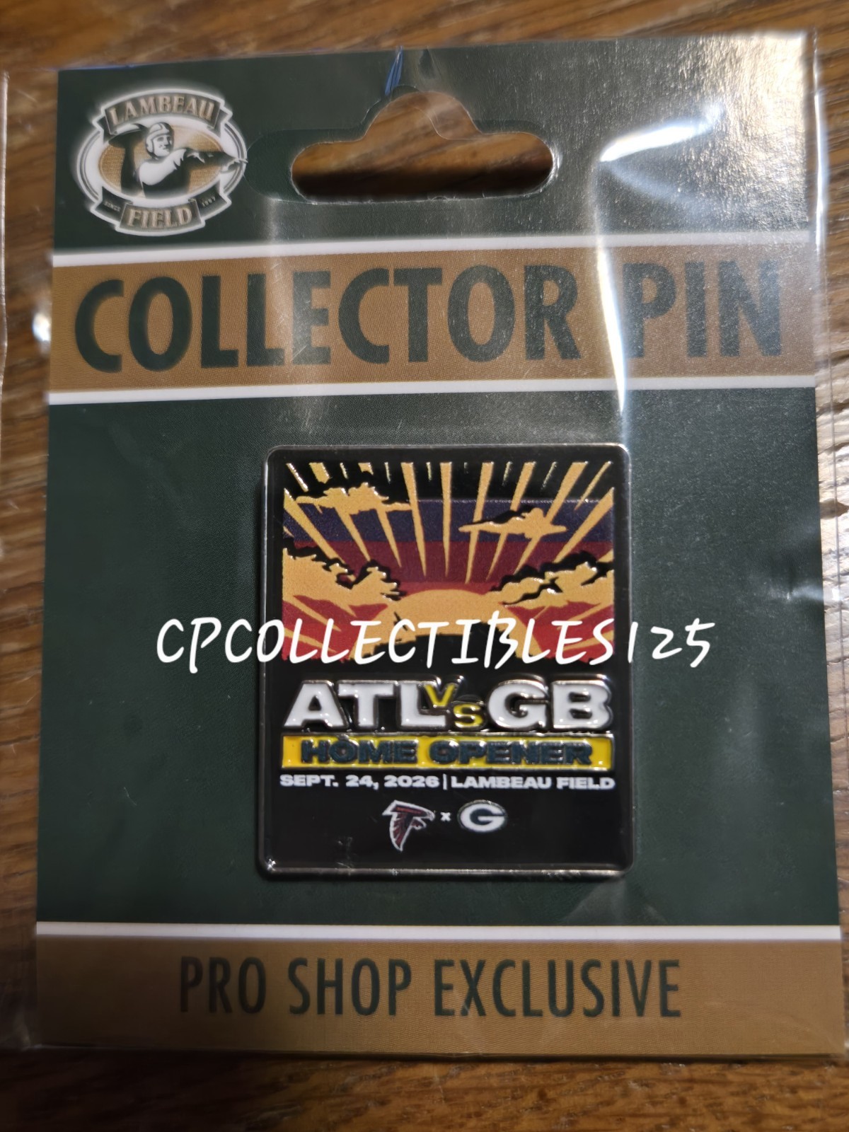 Atlanta Falcons VS Green Bay Packers Game day Pin 9/24/2026 NEW Lambeau Field Atlanta Falcons VS Green Bay Packers Game day Pin 9/24/2026 NEW Lambeau Field