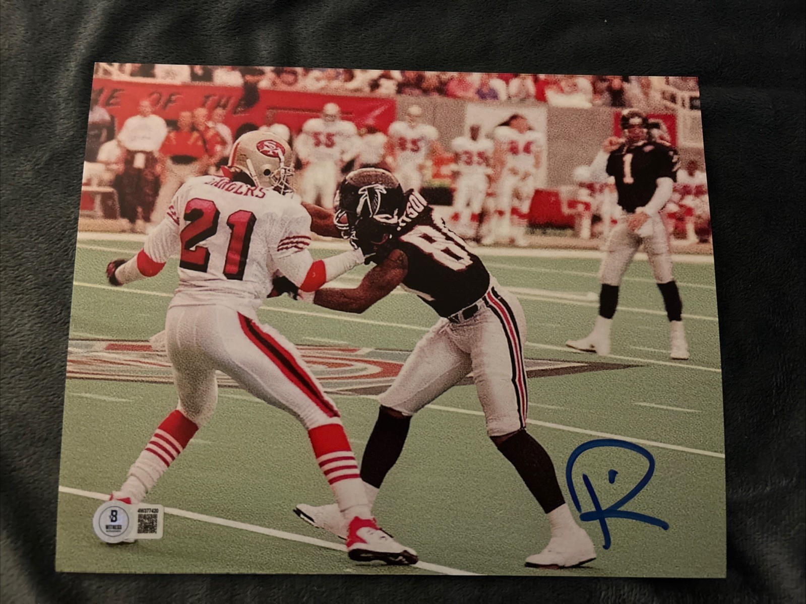 Andre Rison Atlanta Falcons Signed Autographed 8x10 Photo Beckett Certified Andre Rison Atlanta Falcons Signed Autographed 8x10 Photo Beckett Certified