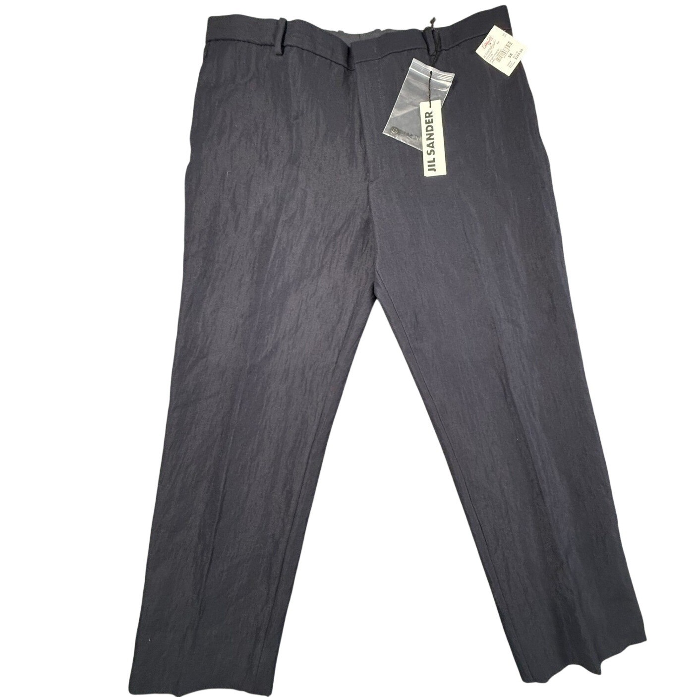 Jil Sander Sport Pants Mens 38 Blue NEW Rayon Wool Made in Italy JSUN310301