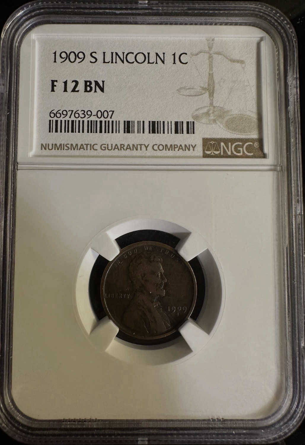 NGC GRADED F 12 BN 1909-S Lincoln Wheat Penny Cent- *Fantastic Eye Appeal* NGC GRADED F 12 BN 1909-S Lincoln Wheat Penny Cent- *Fantastic Eye Appeal*