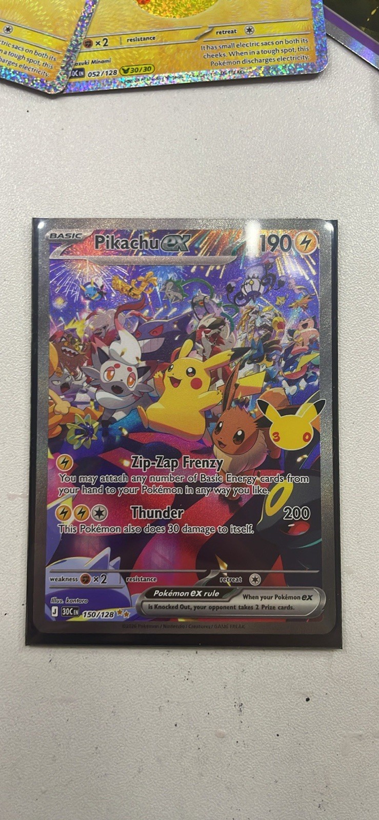 Pikachu 150/128 new mint condition Pikachu 150/128 new mint condition