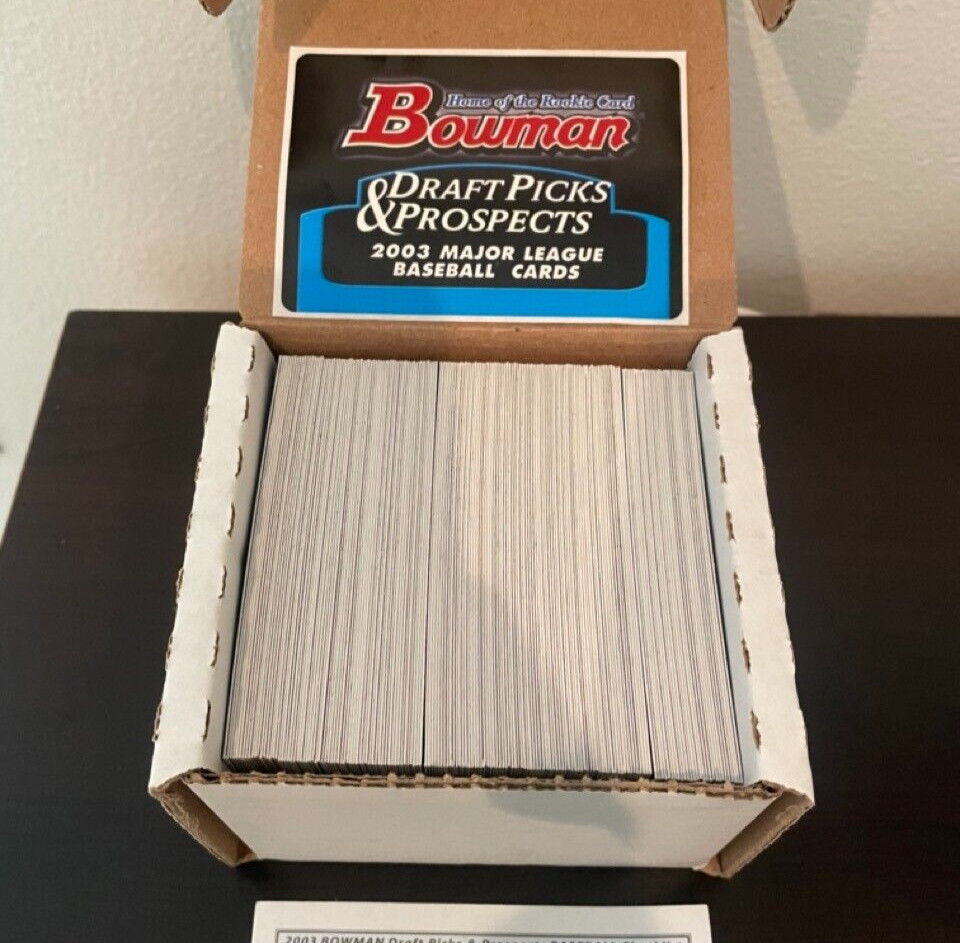 Complete Set 165 Cards - 2003 Bowman Draft Picks | Cano, Mauer, Greinke, Cabrera