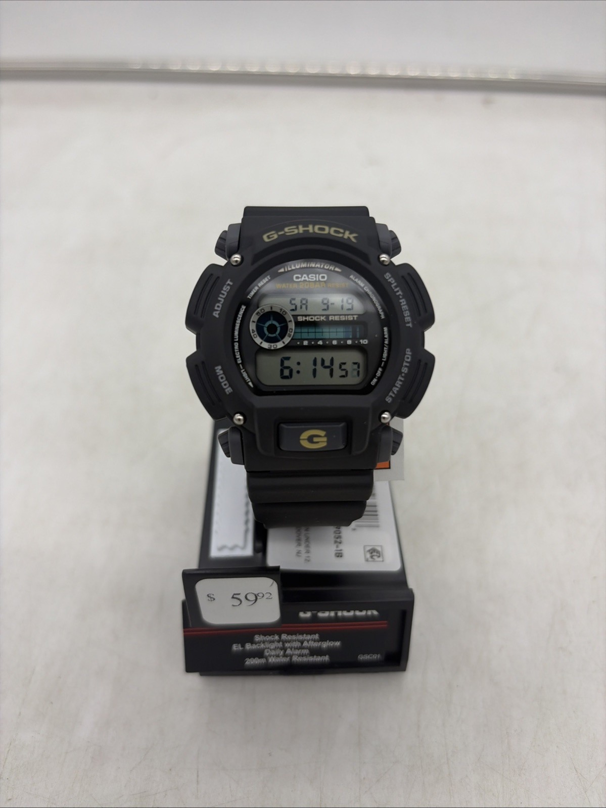 Casio DW9052-1B, G-Shock Chronograph Watch, Resin Band, Alarm, 200 Meter - New Casio DW9052-1B, G-Shock Chronograph Watch, Resin Band, Alarm, 200 Meter - New